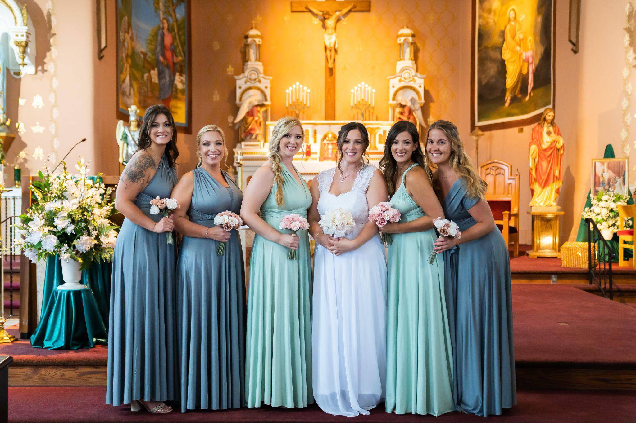 Mix &amp; Match Bridesmaids Dresses Image