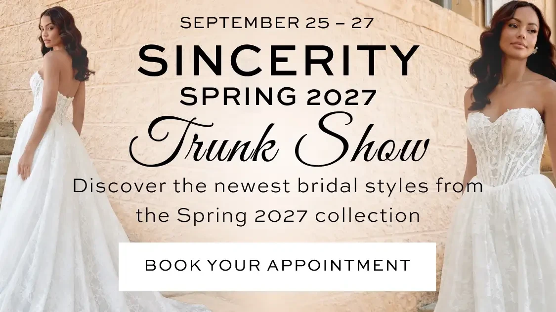 Sincerity Spring 2027 Trunk Show Mobile Banner